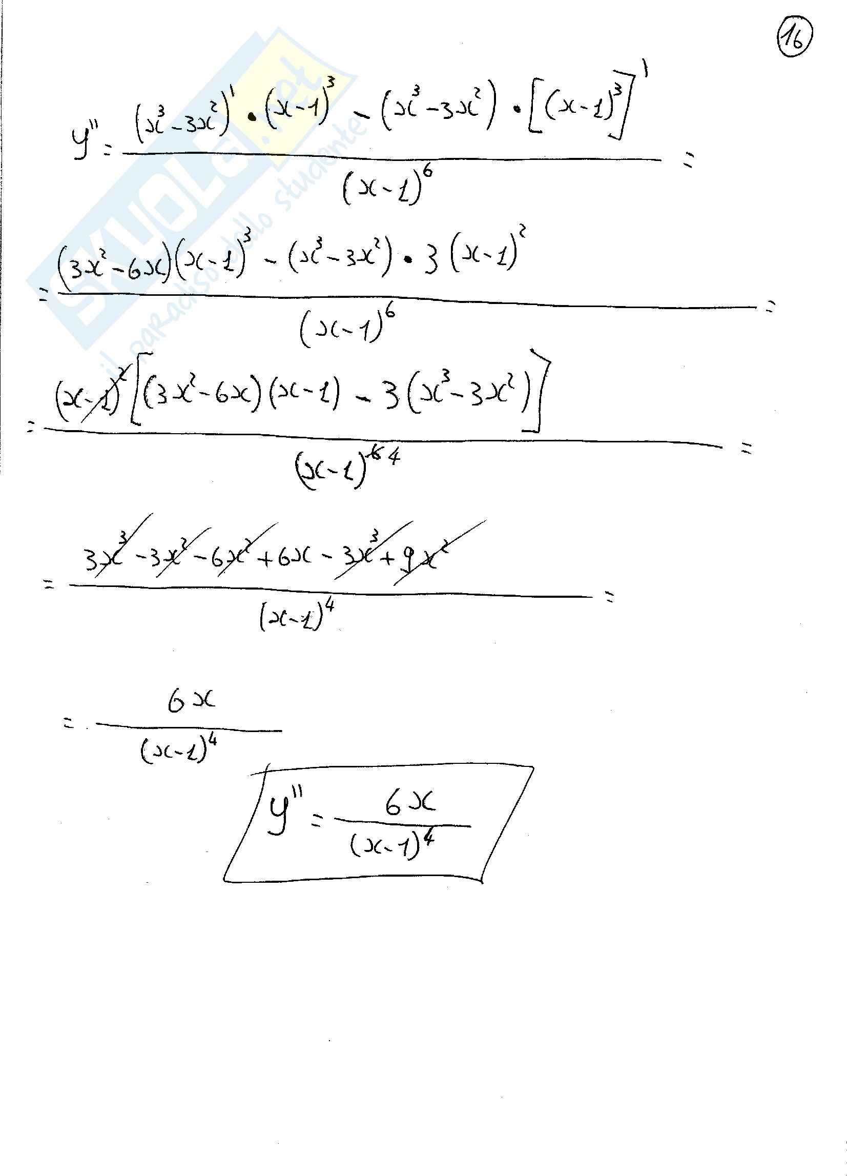 Analisi matematica 1 - esercizi Svolti sulle funzioni razionali fratte Pag. 16