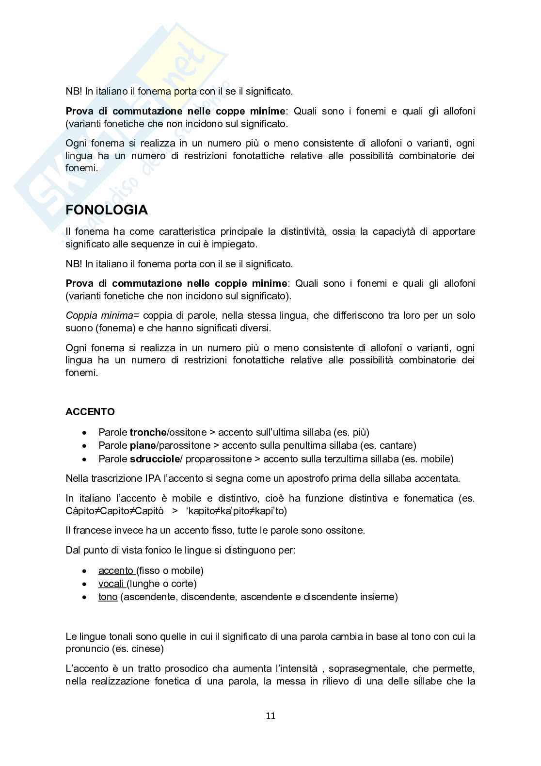 Appunti di Linguistica e comunicazione Pag. 11
