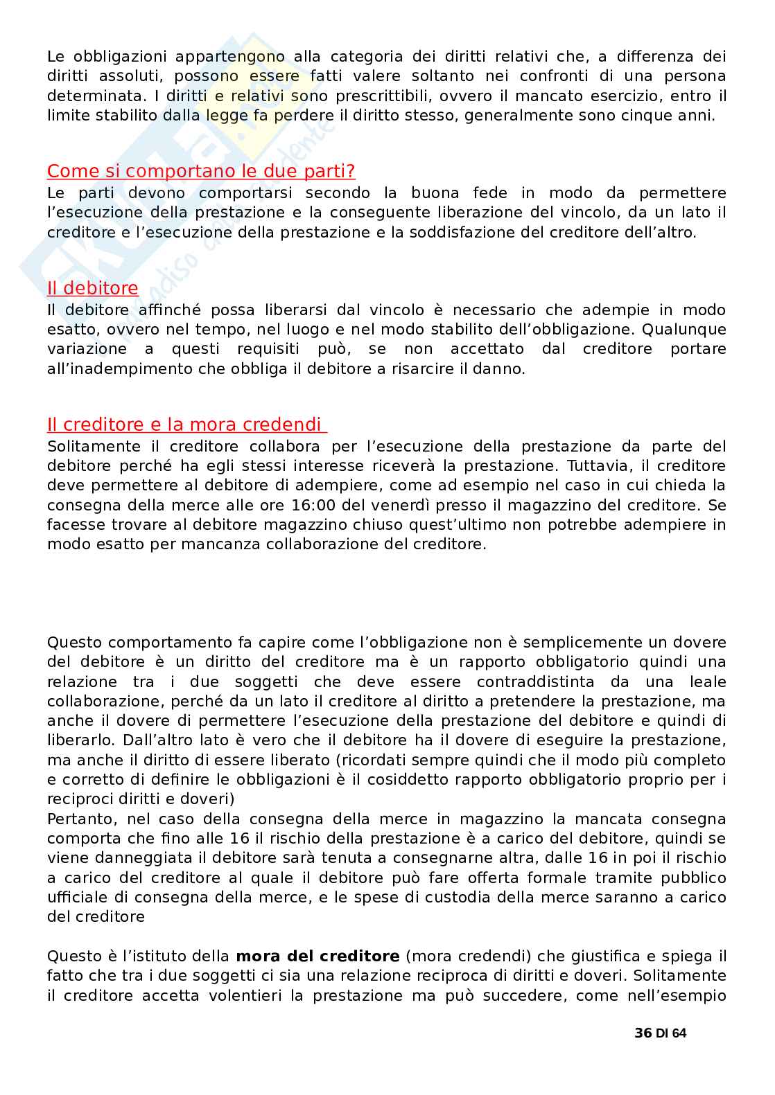 Esame di diritto privato Pag. 36
