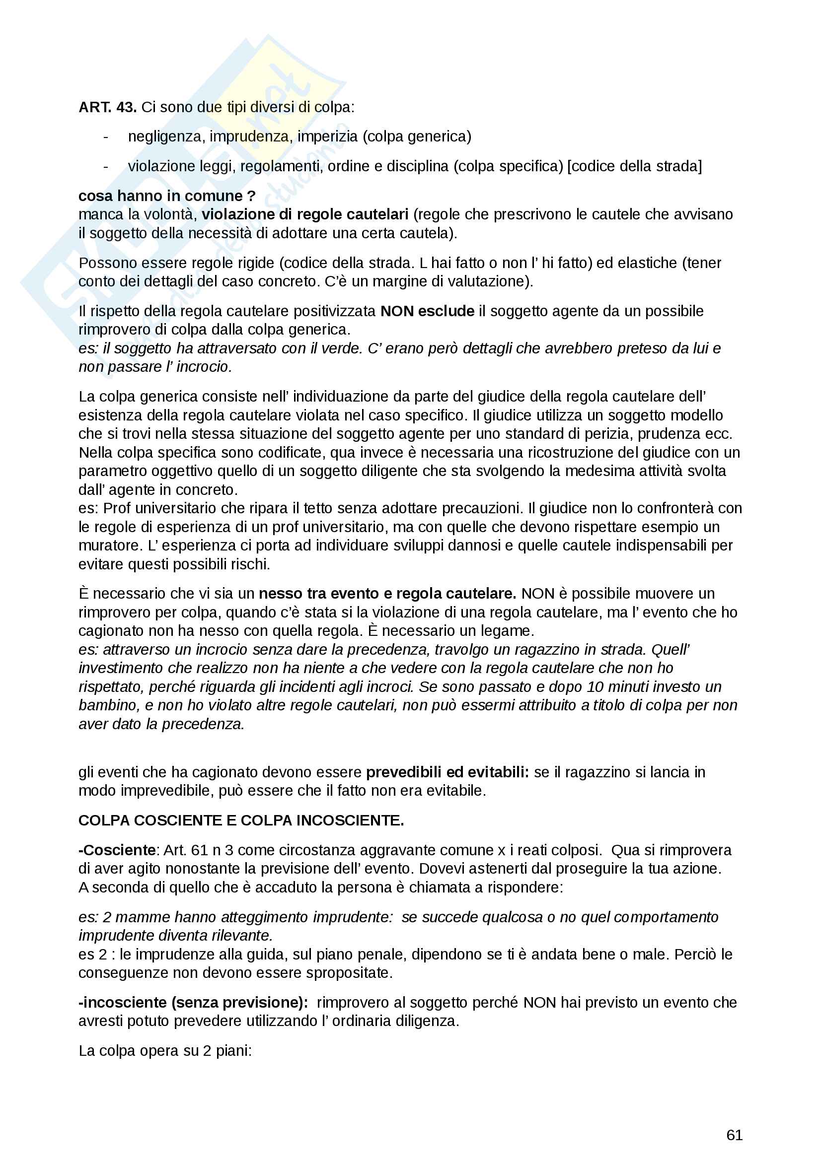 Appunti Diritto penale generale Pag. 61