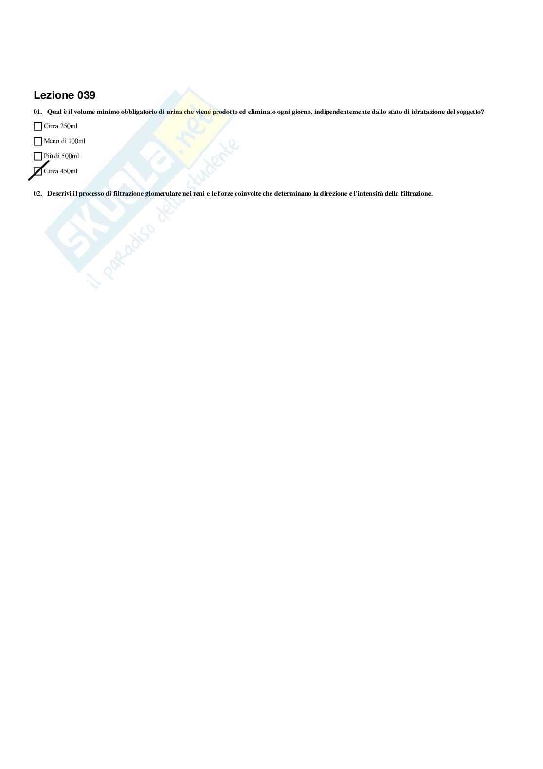 Paniere di Fisiologia dei nutrienti (2026) - Risposte multiple corrette Pag. 36