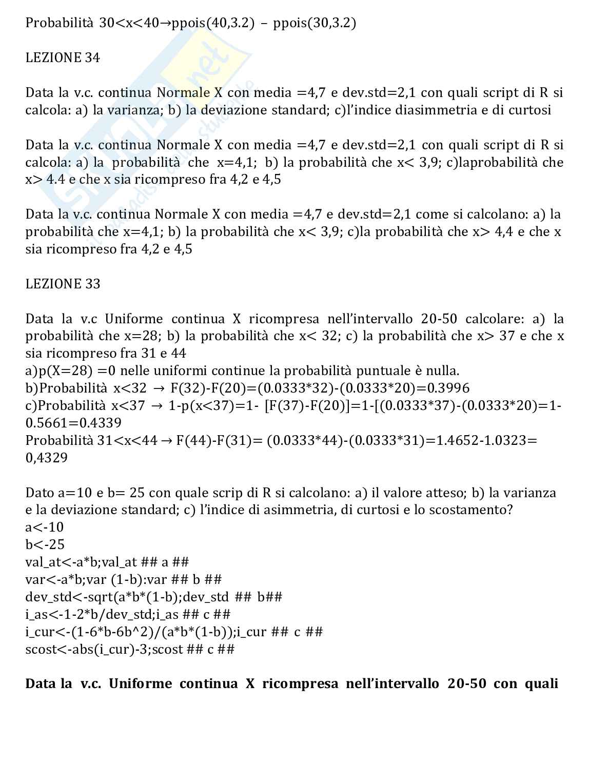 Risposte domande aperte di Statistica aggiornate al 2023 Pag. 36