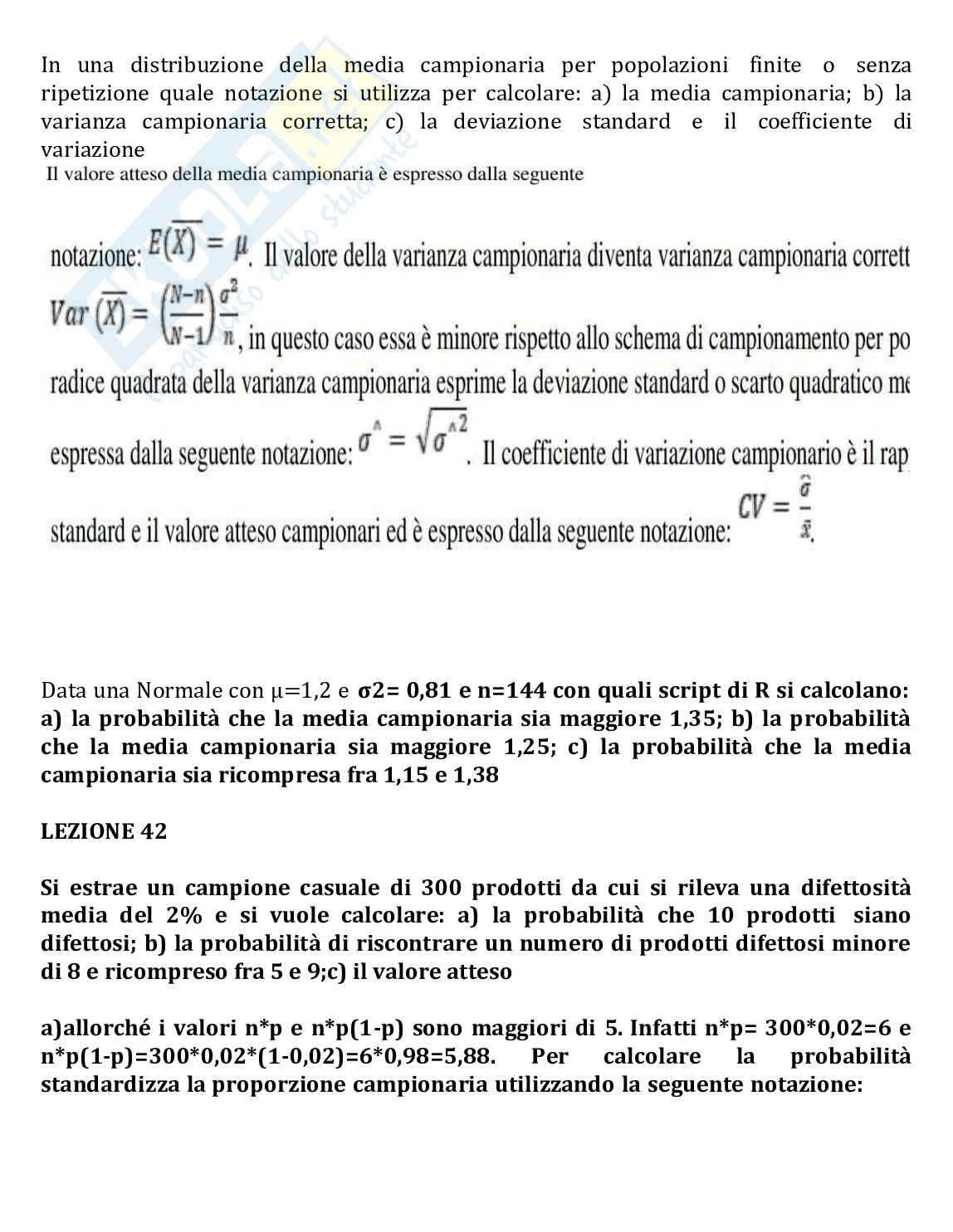 Risposte domande aperte di Statistica aggiornate al 2023 Pag. 41