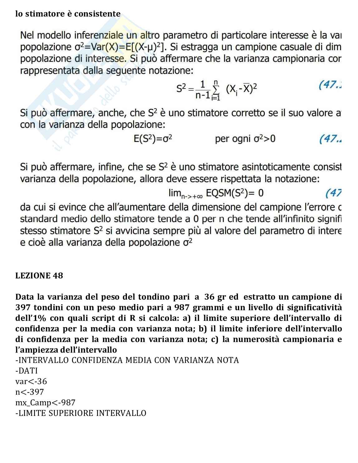Risposte domande aperte di Statistica aggiornate al 2023 Pag. 46