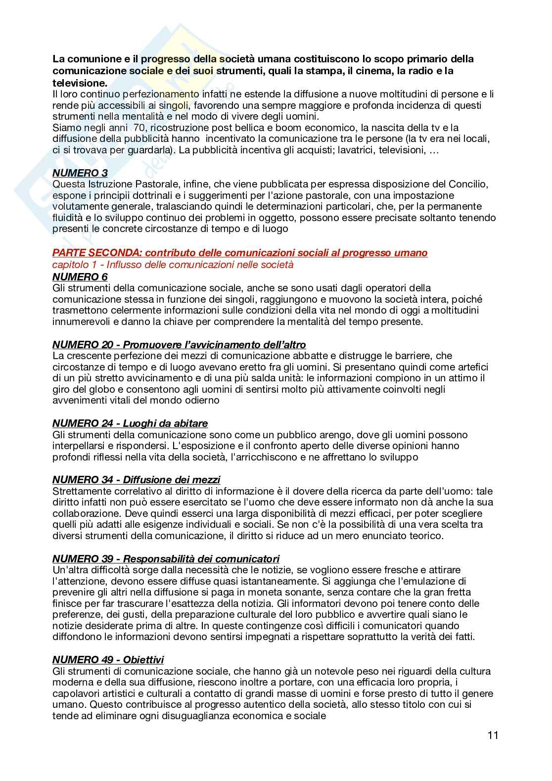 Appunti per l'esame di Teologia della comunicazione   Pag. 11