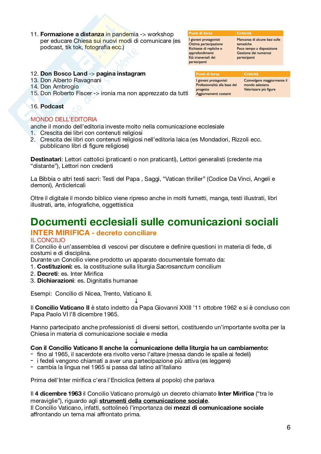 Appunti per l'esame di Teologia della comunicazione   Pag. 6