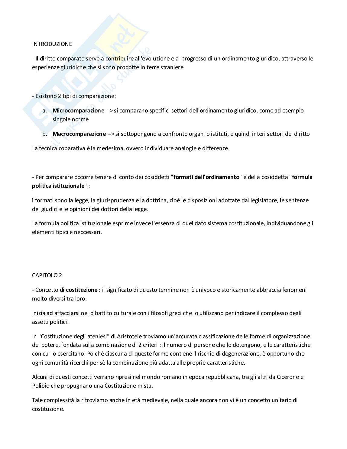 Diritto pubblico comparato, generale Pag. 1