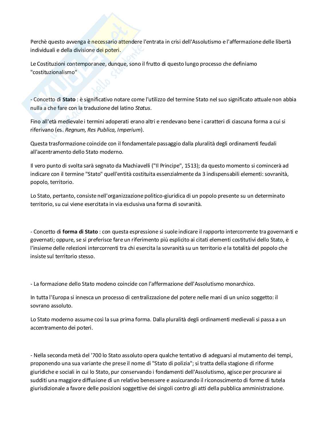 Diritto pubblico comparato, generale Pag. 2