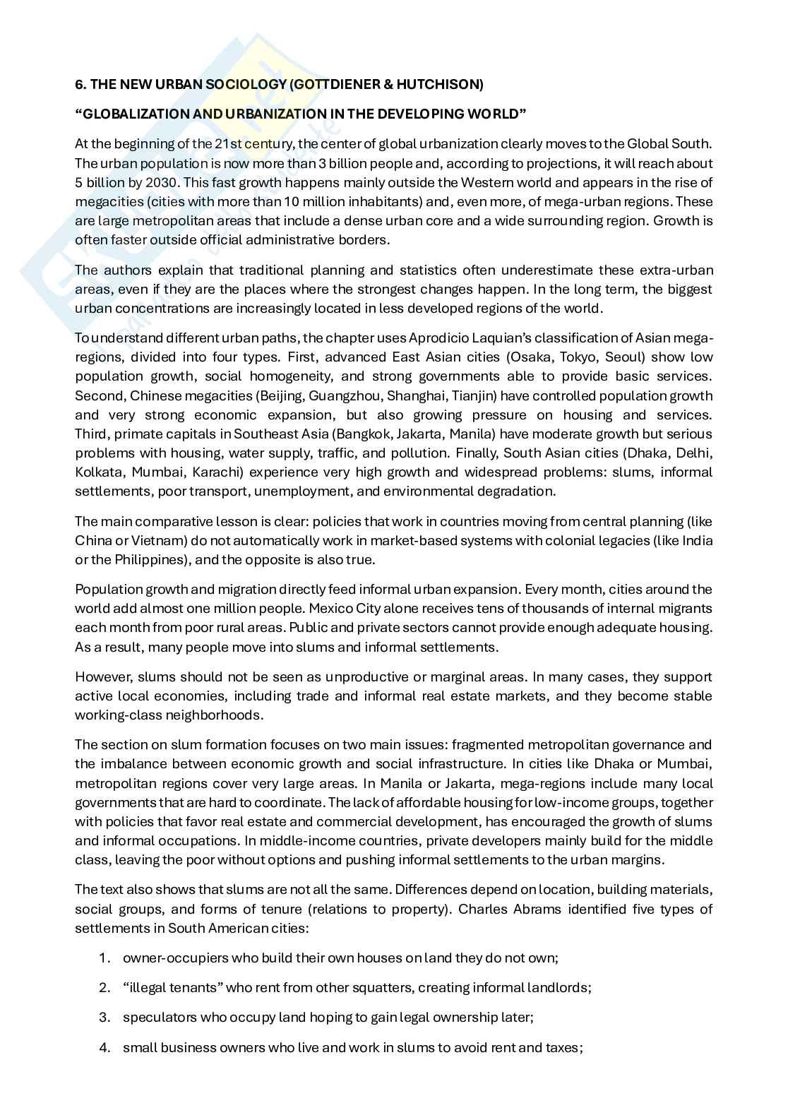 Paper Sociology of the city Pag. 1