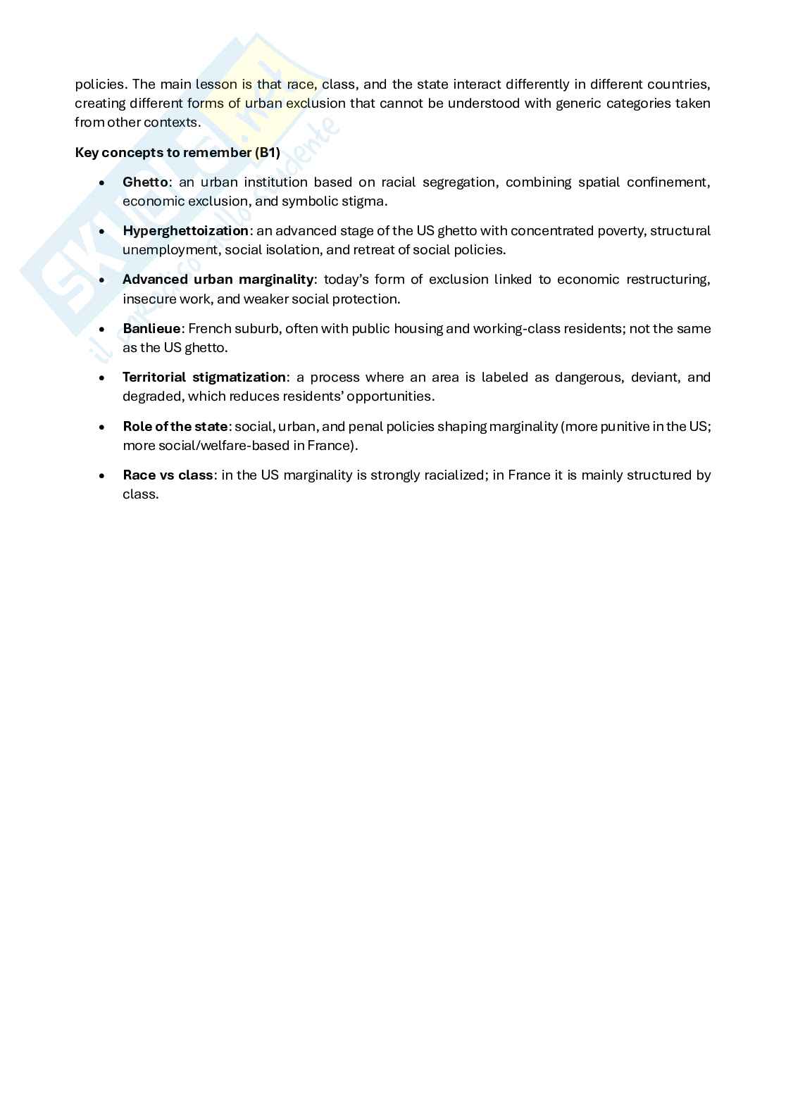 Paper Sociology of the city Pag. 6