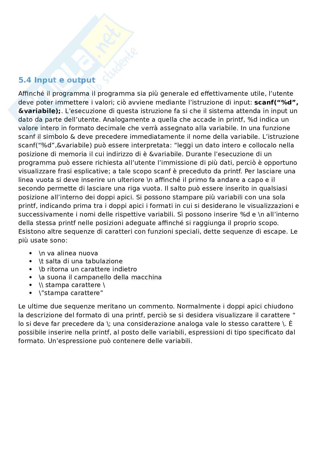Prima parte teoria Fondamenti di informatica Pag. 2