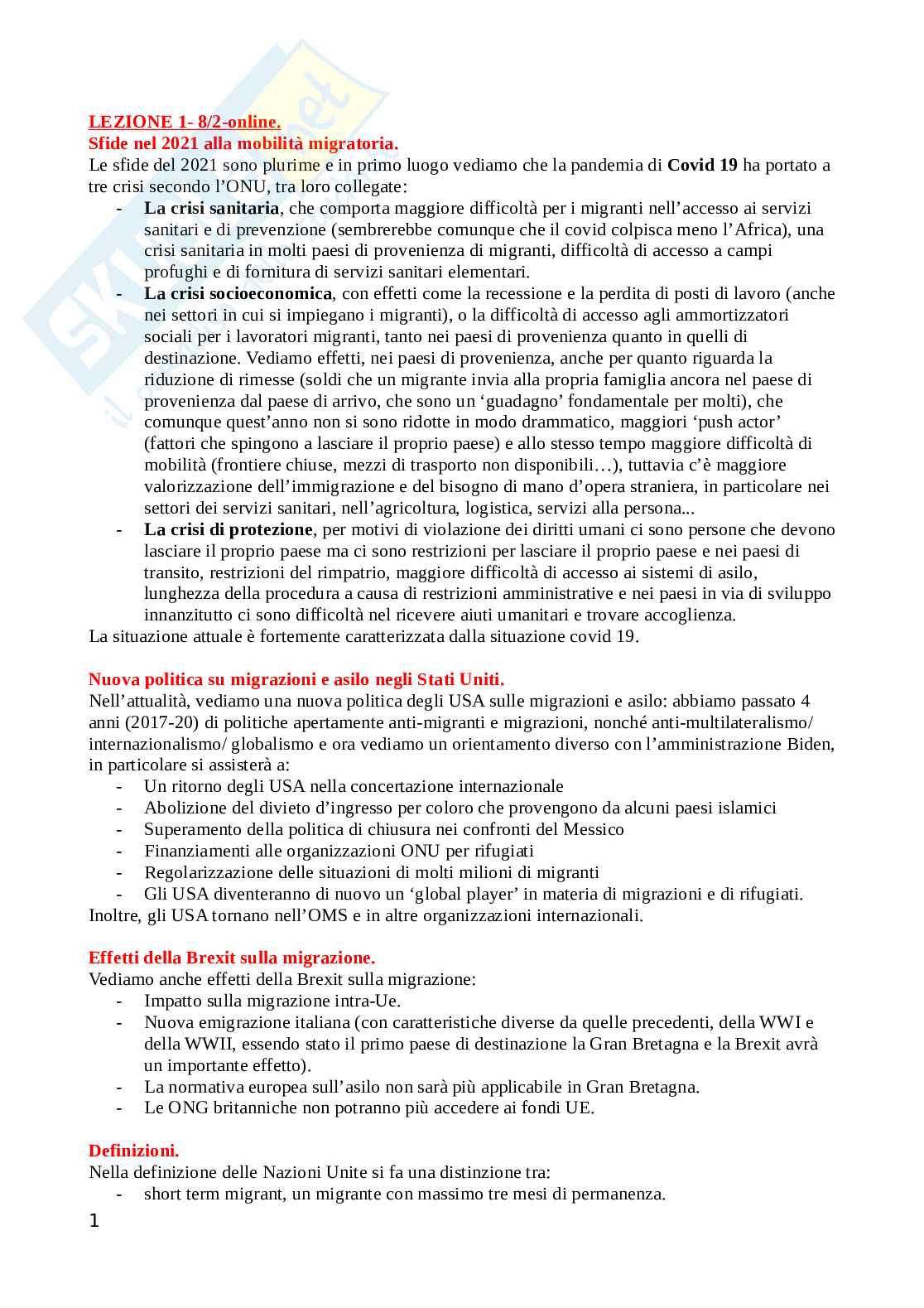 Appunti lezioni di Diritto internazionale Pag. 1