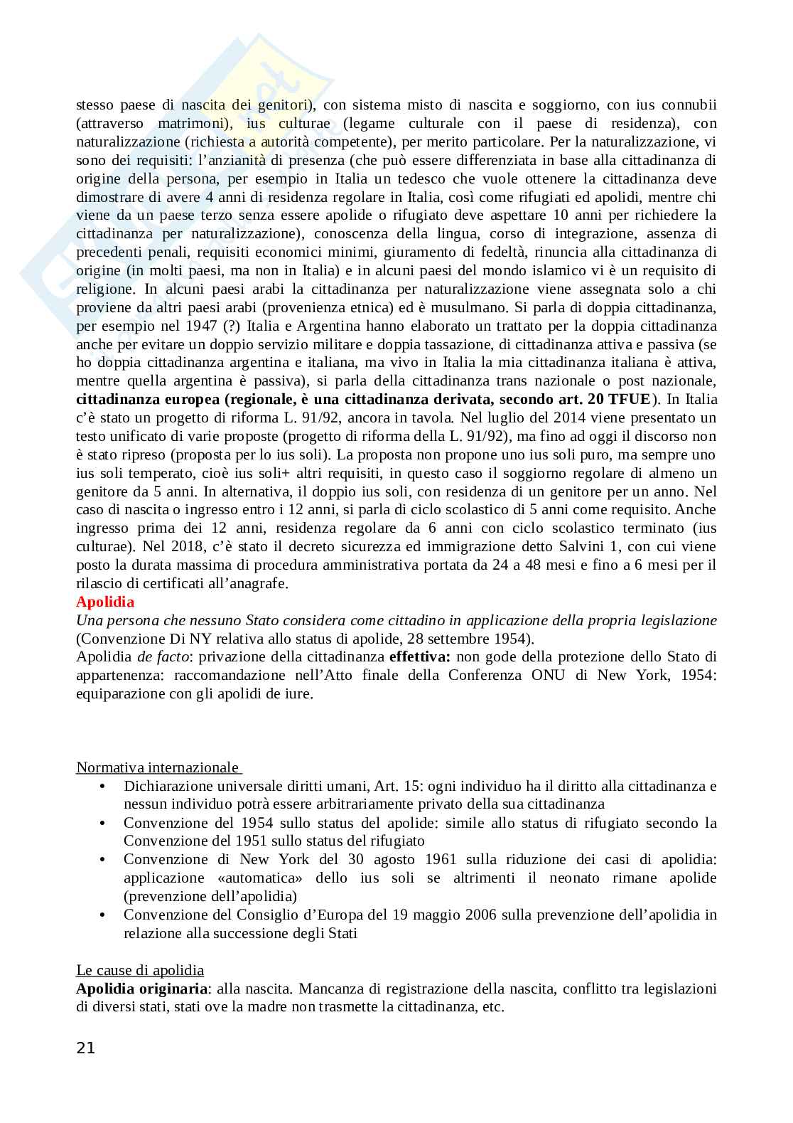 Appunti lezioni di Diritto internazionale Pag. 21