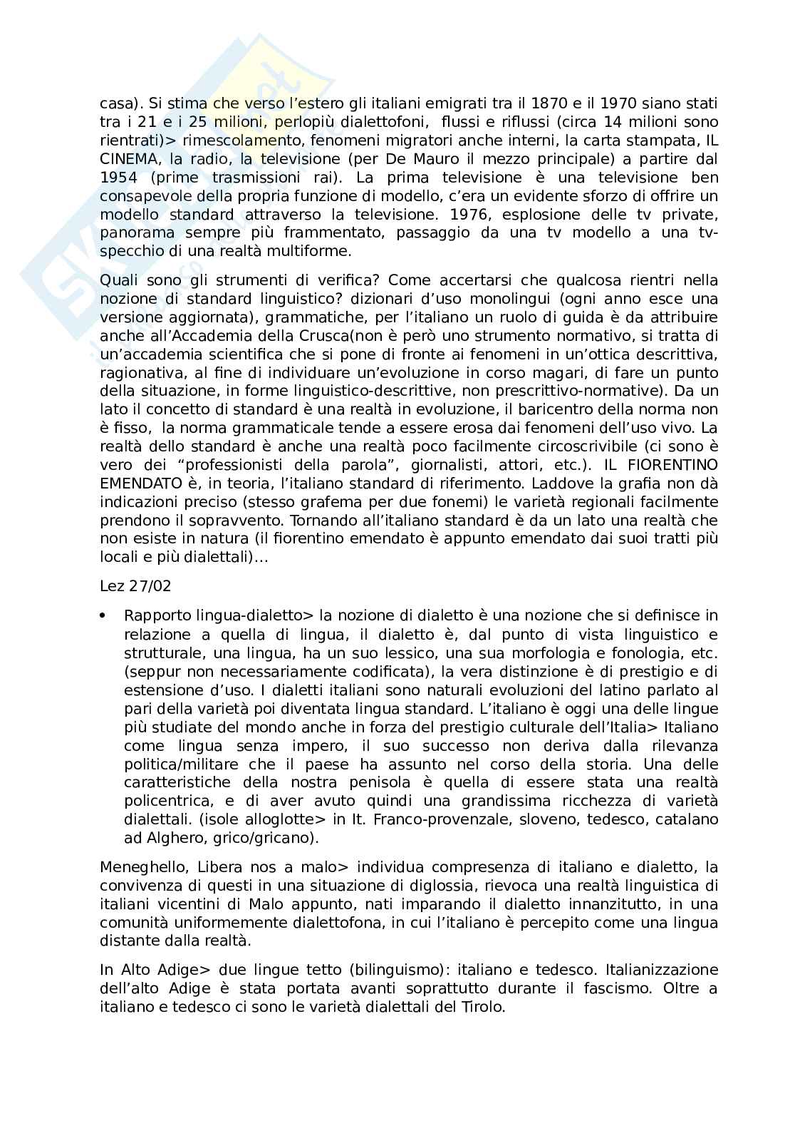 Appunti Linguistica italiana B Pag. 2