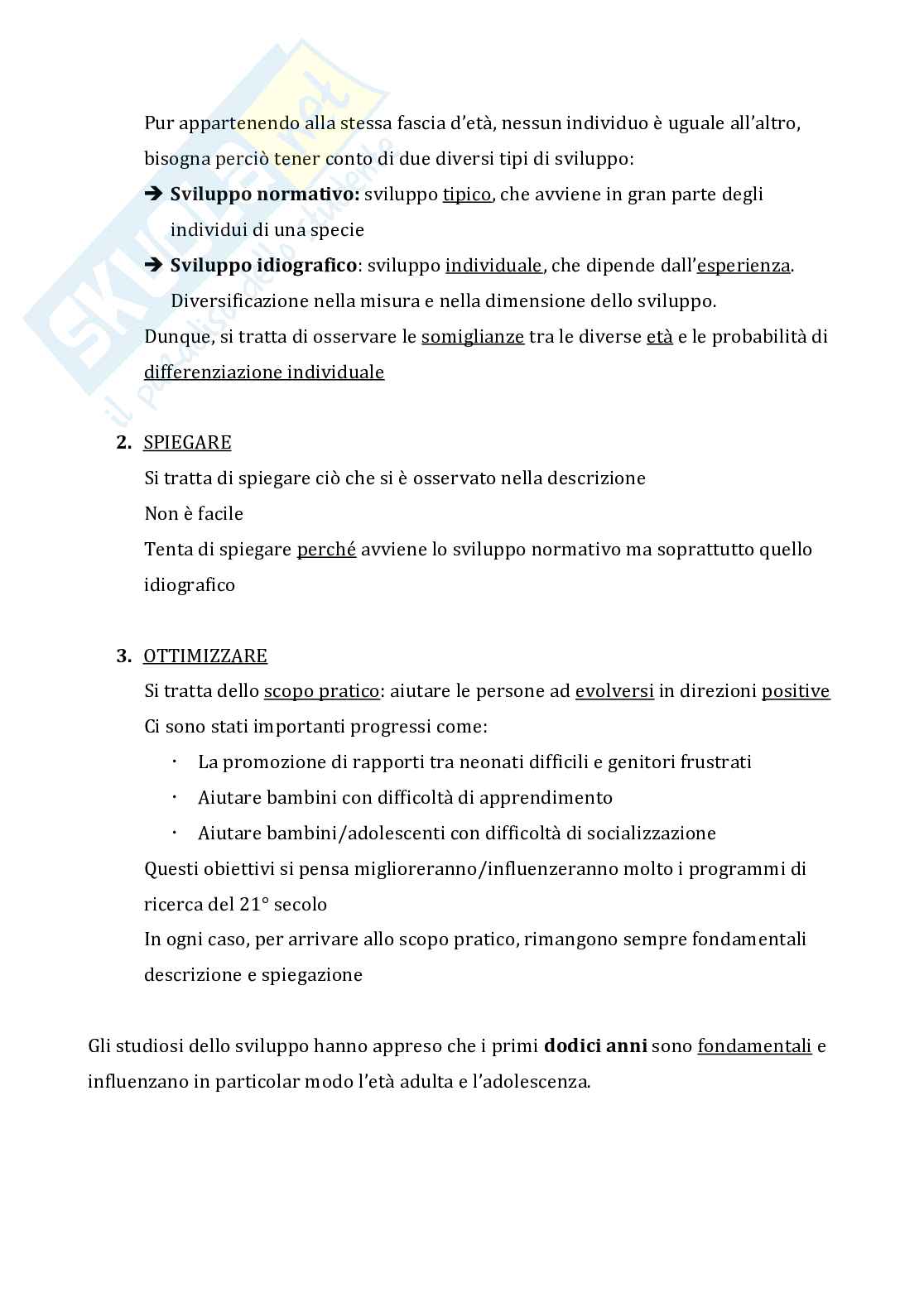 Riassunto esame psicologia dello sviluppo, prof Nicolais, libro consigliato Psicologia dello sviluppo, infanzia, adolescenza, Shaffer e Kipp Pag. 2