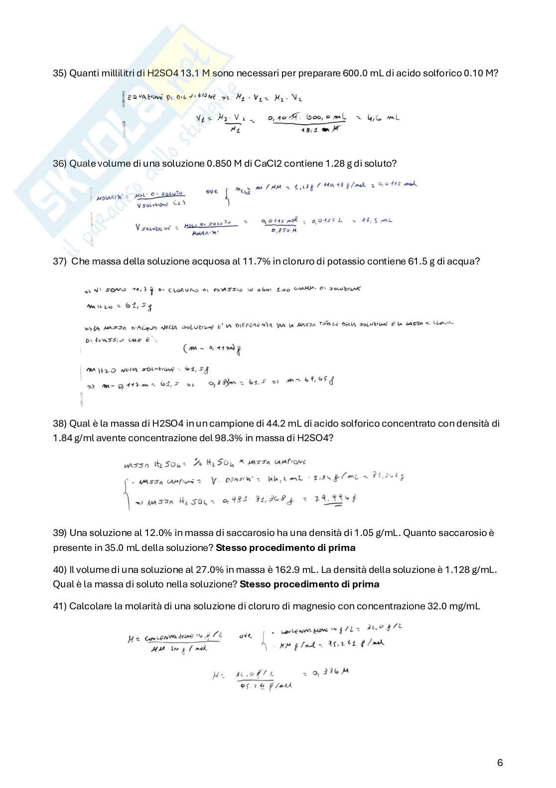 Domande esame Chimica Pag. 1