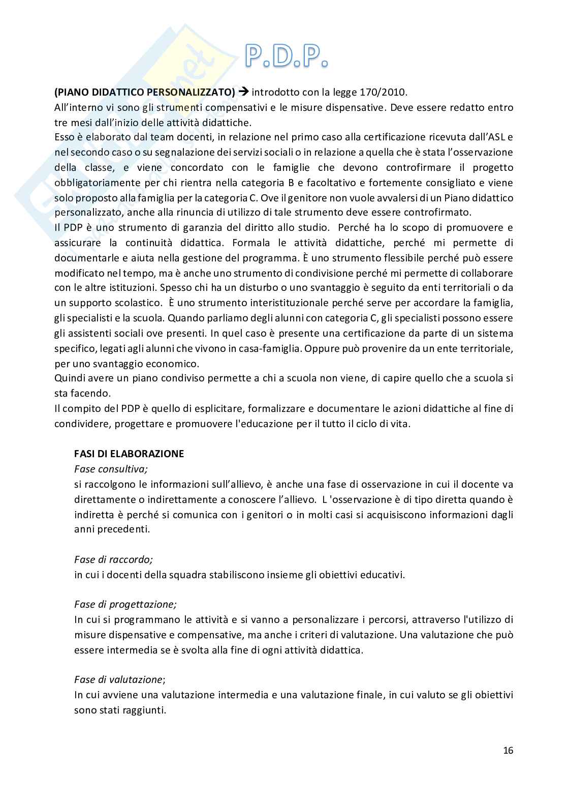 Appunti Pedagogia speciale  Pag. 16