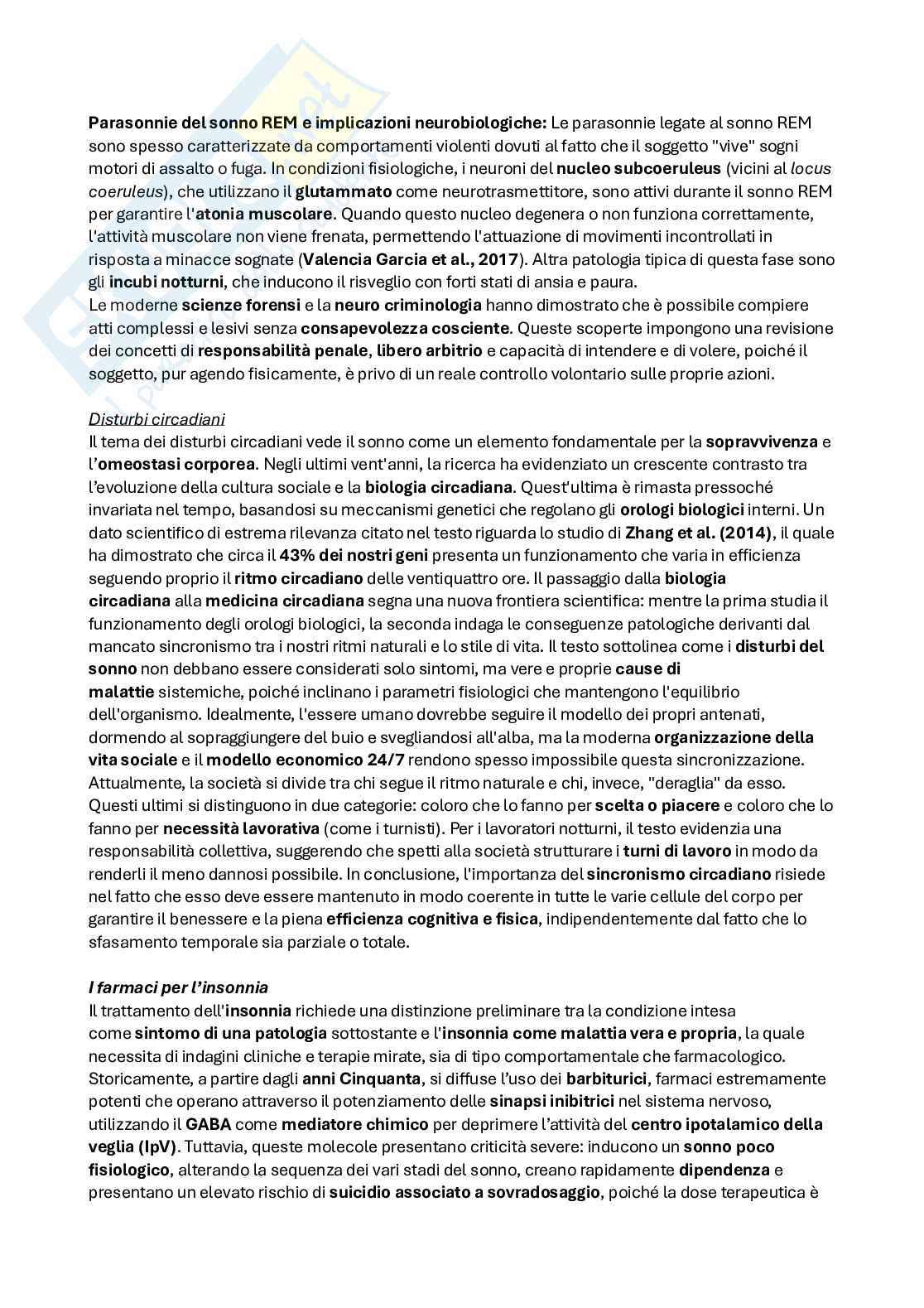 Riassunto esame Psicologia generale, Prof. Balzarotti Stefania, libro consigliato Dormire forse sognare , Strata  Pag. 26