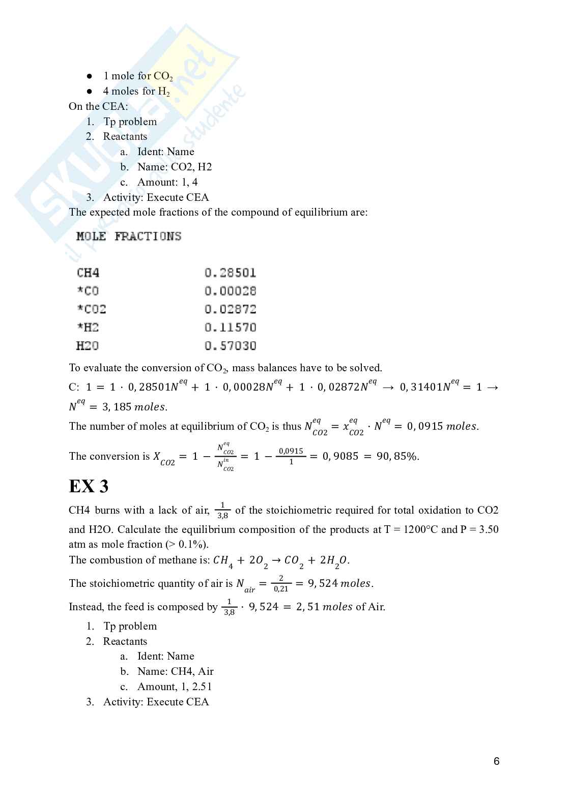 Chemical Reaction Engineering - Exercises and Questions for exam Pag. 6