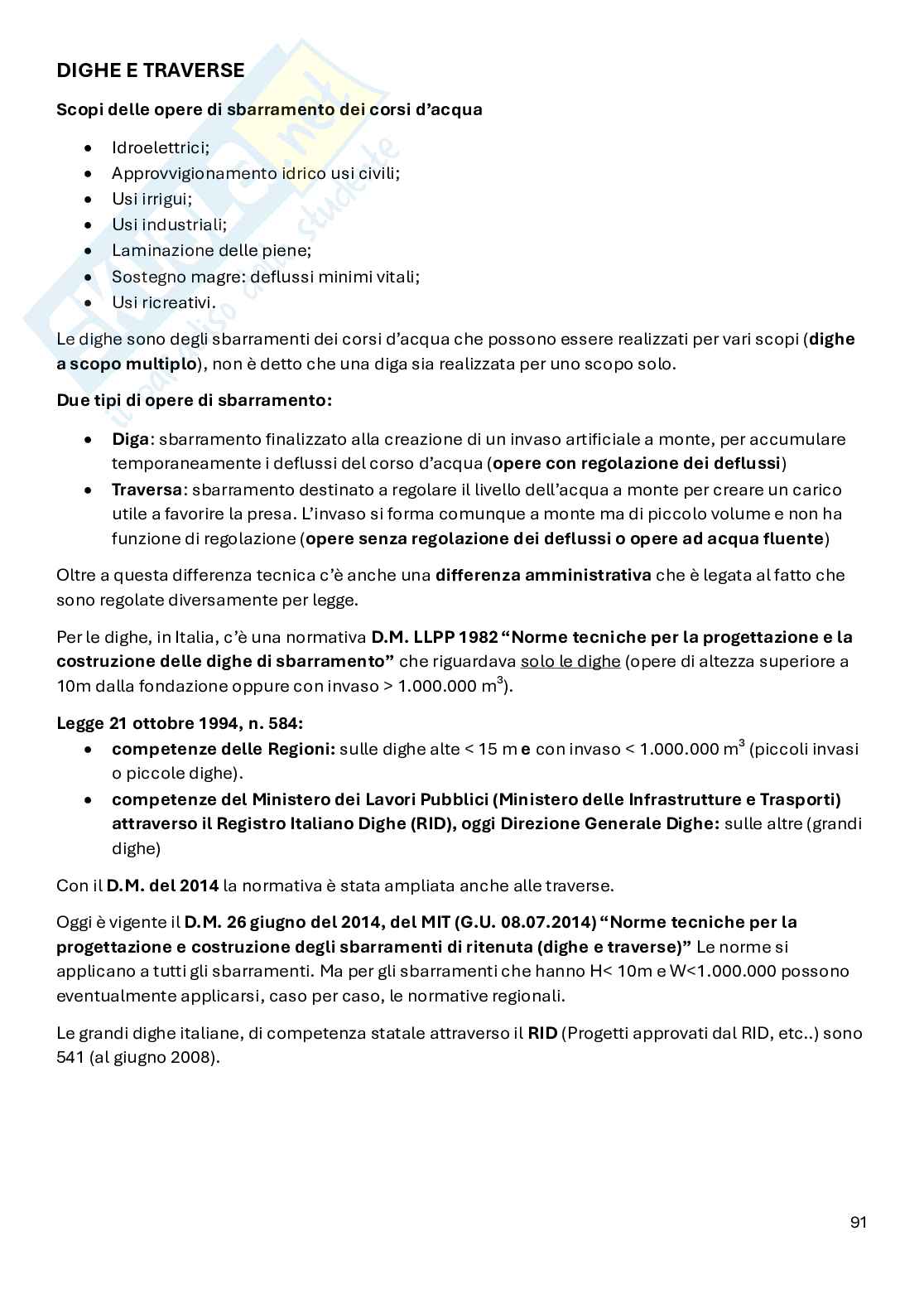 Costruzioni idrauliche - Parte 1  Pag. 91