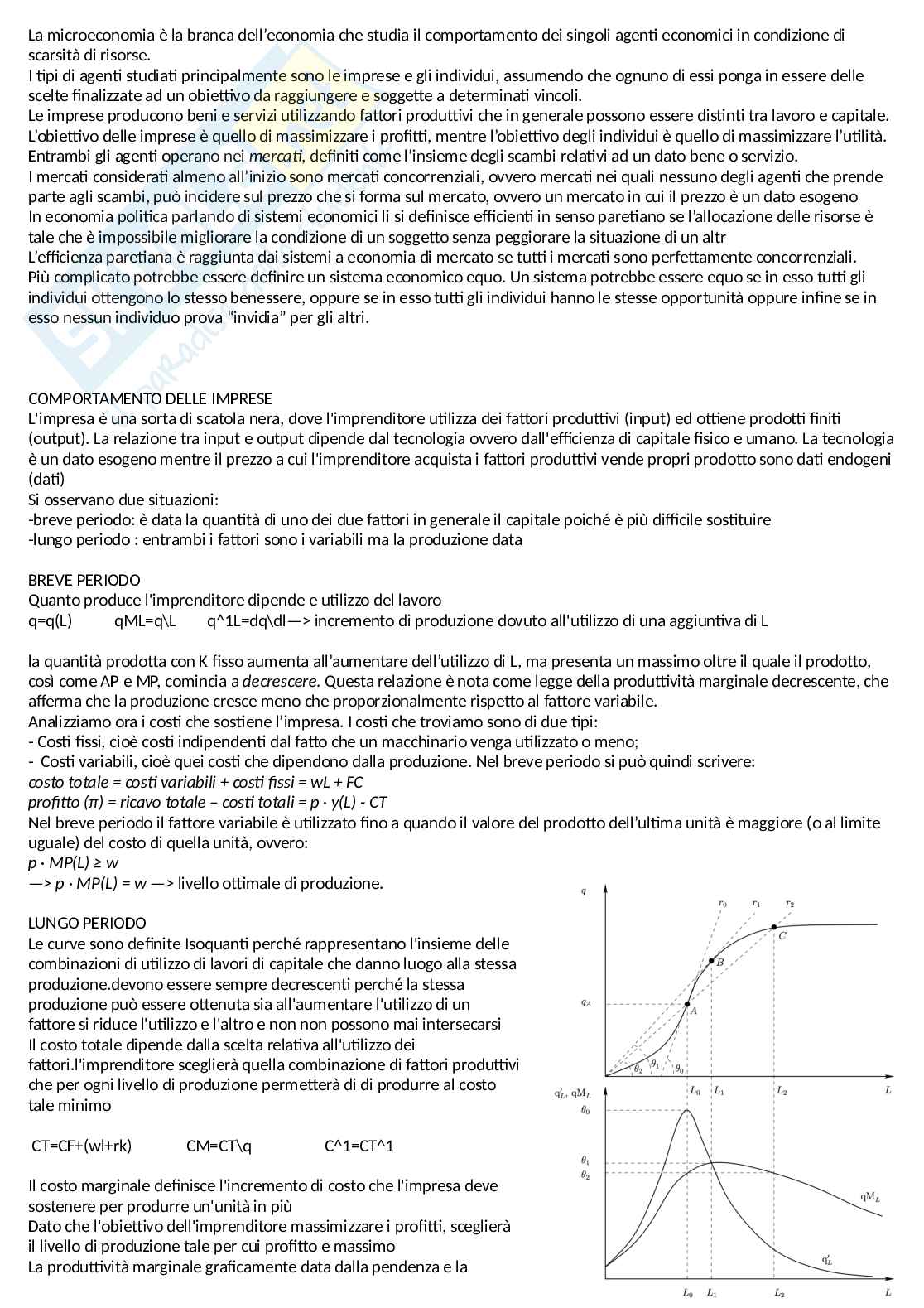 Economia politica 1 Pag. 1