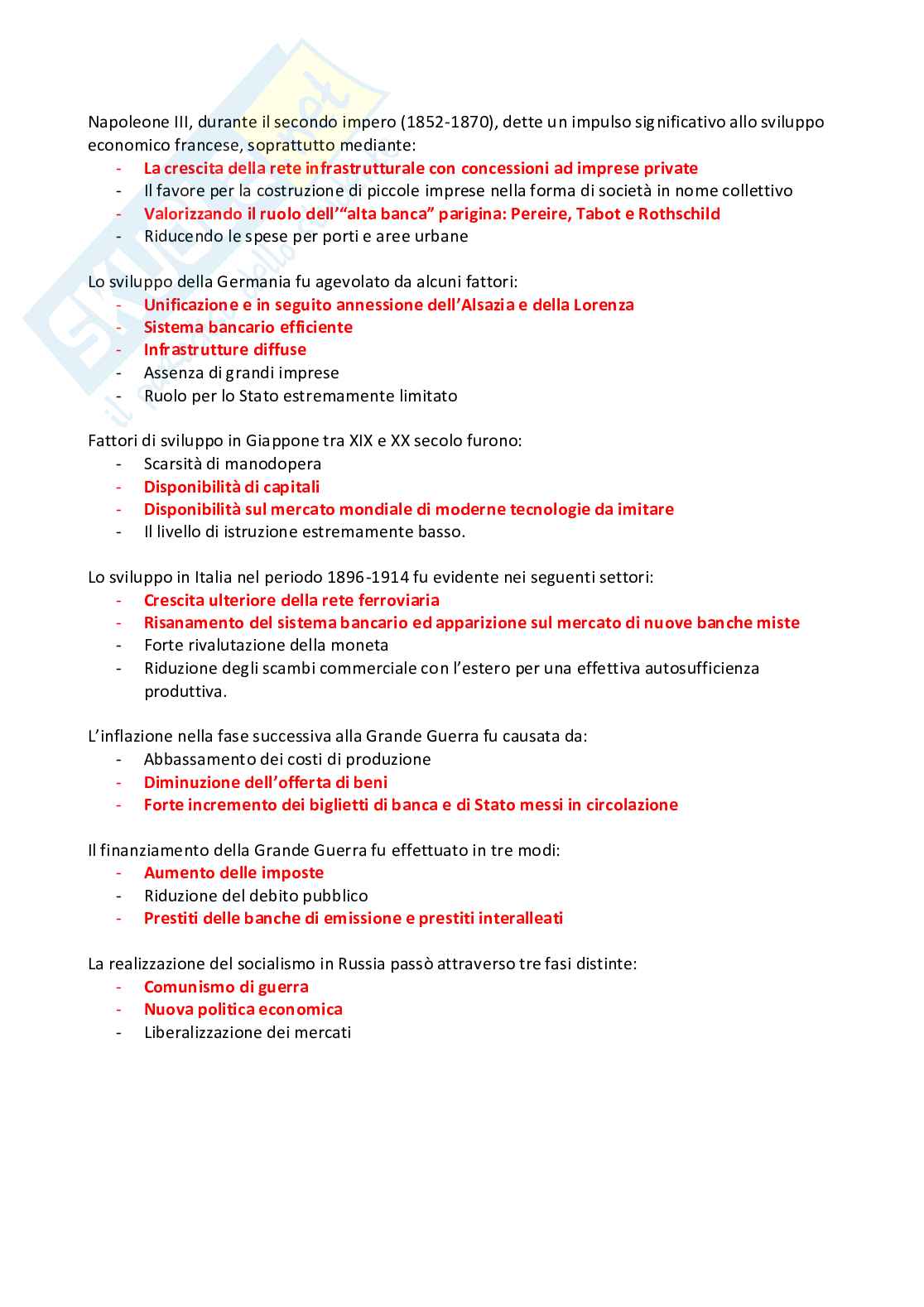 Esercitazioni promo semestre Dinamiche dell’economia globale Pag. 11