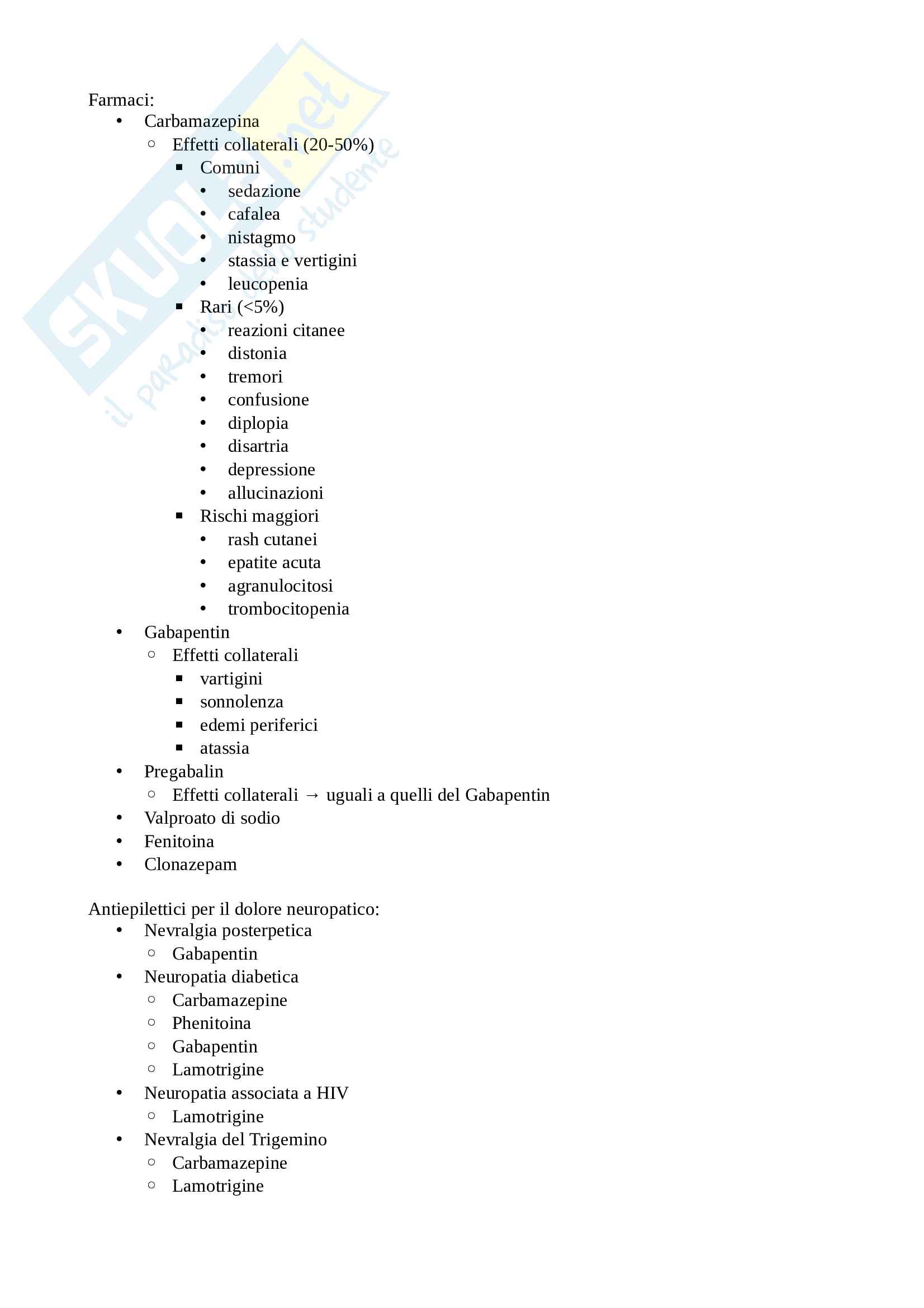 Analgesici non oppiacei Pag. 6