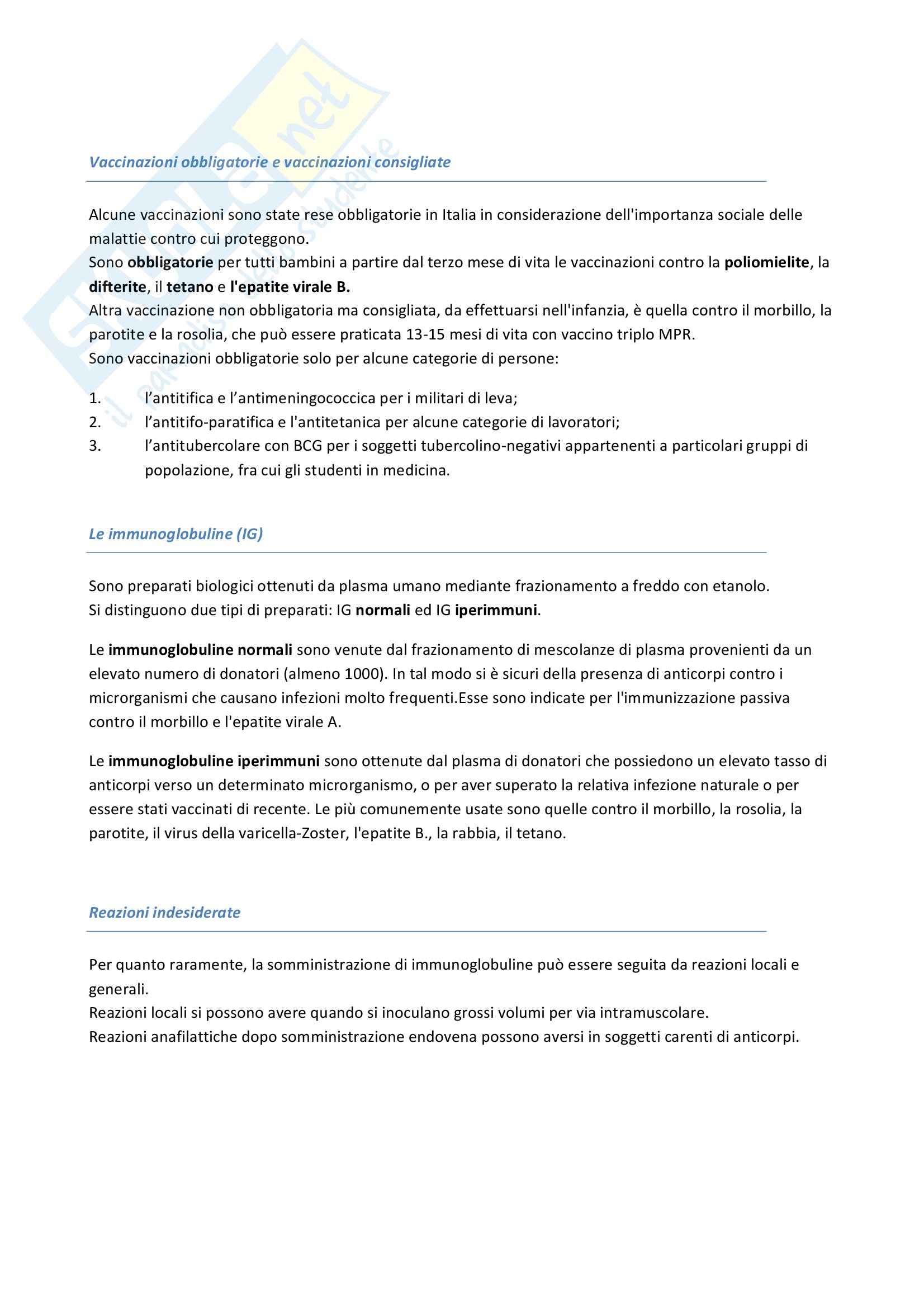 Riassunto esame Igiene, prof. Pignato, libro consigliato Igiene di Barbuti, Bellelli, Fara e Giammanco Pag. 46