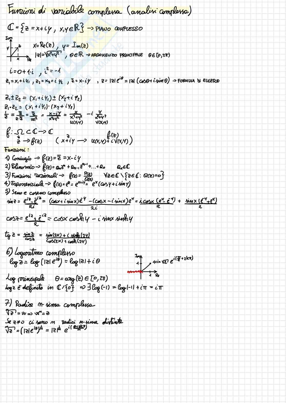 Appunti Analisi II, parte I Pag. 1