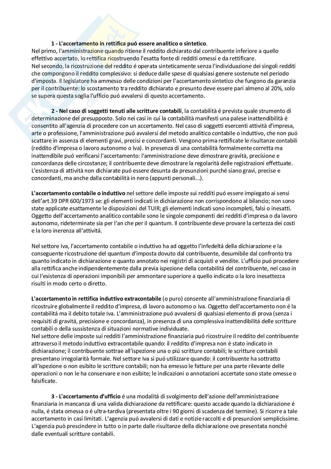 Riassunto esame Diritto tributario, Prof. Giovanardi Andrea, libro consigliato Manuale di diritto tributario, Carinci, Tassani Pag. 16