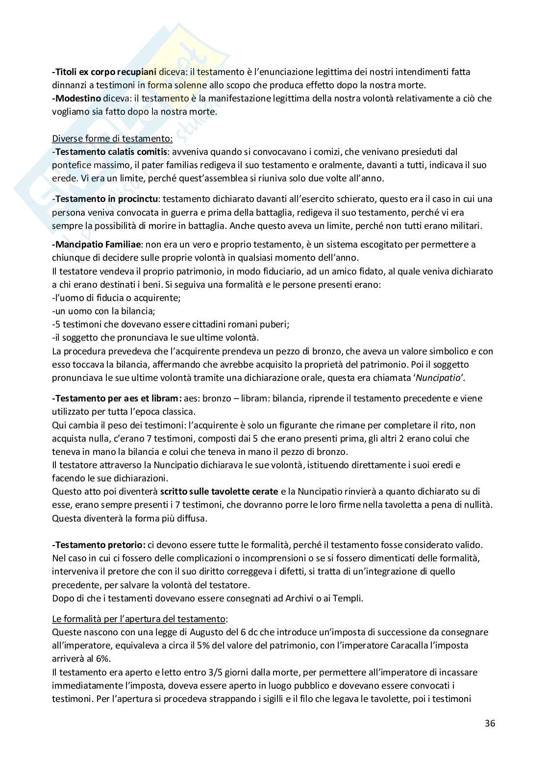 Appunti Elementi di diritto romano pubblico e privato Pag. 36