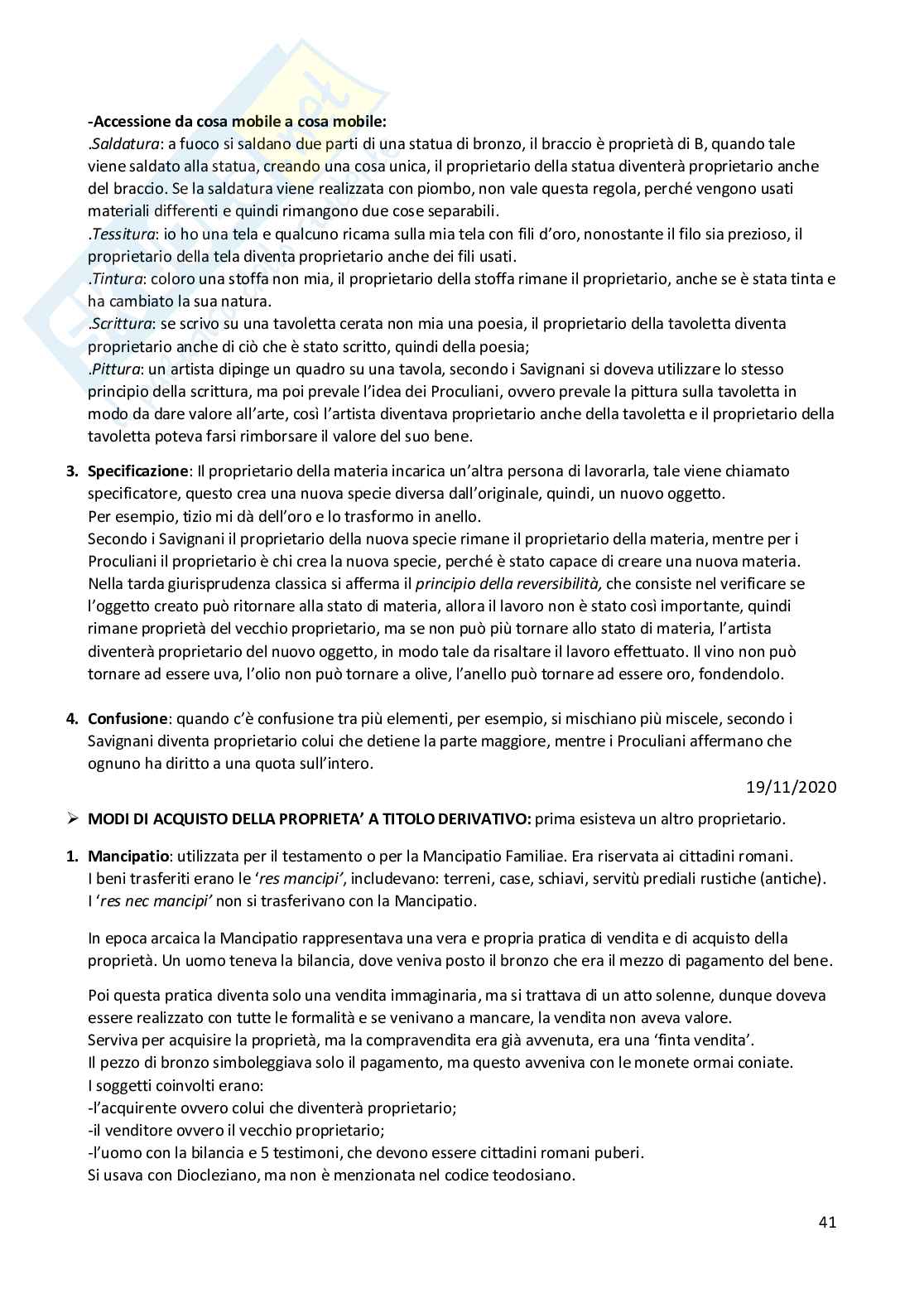 Appunti Elementi di diritto romano pubblico e privato Pag. 41