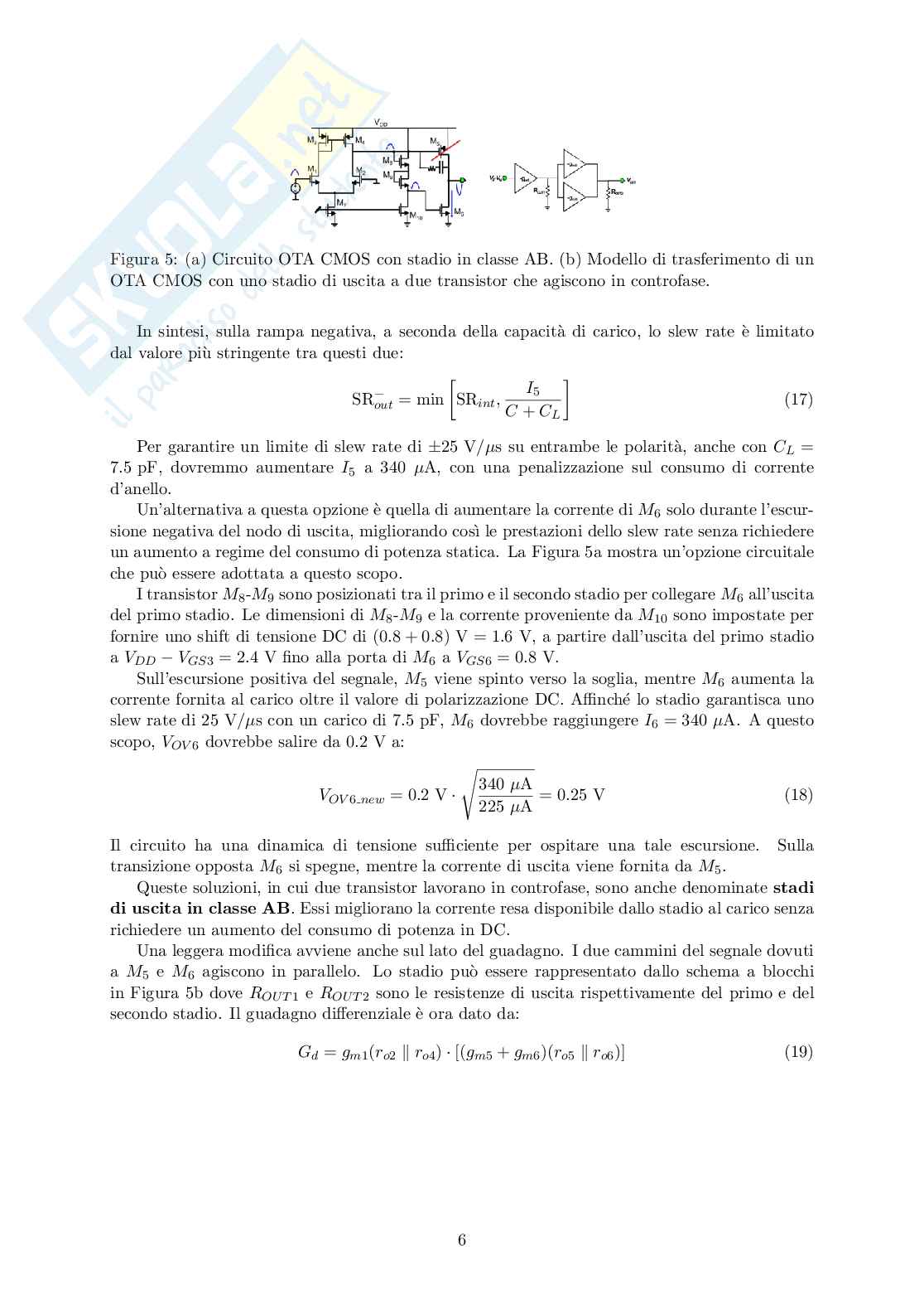 Risposta lineare, Slew Rate OTA: parte 2 Pag. 6