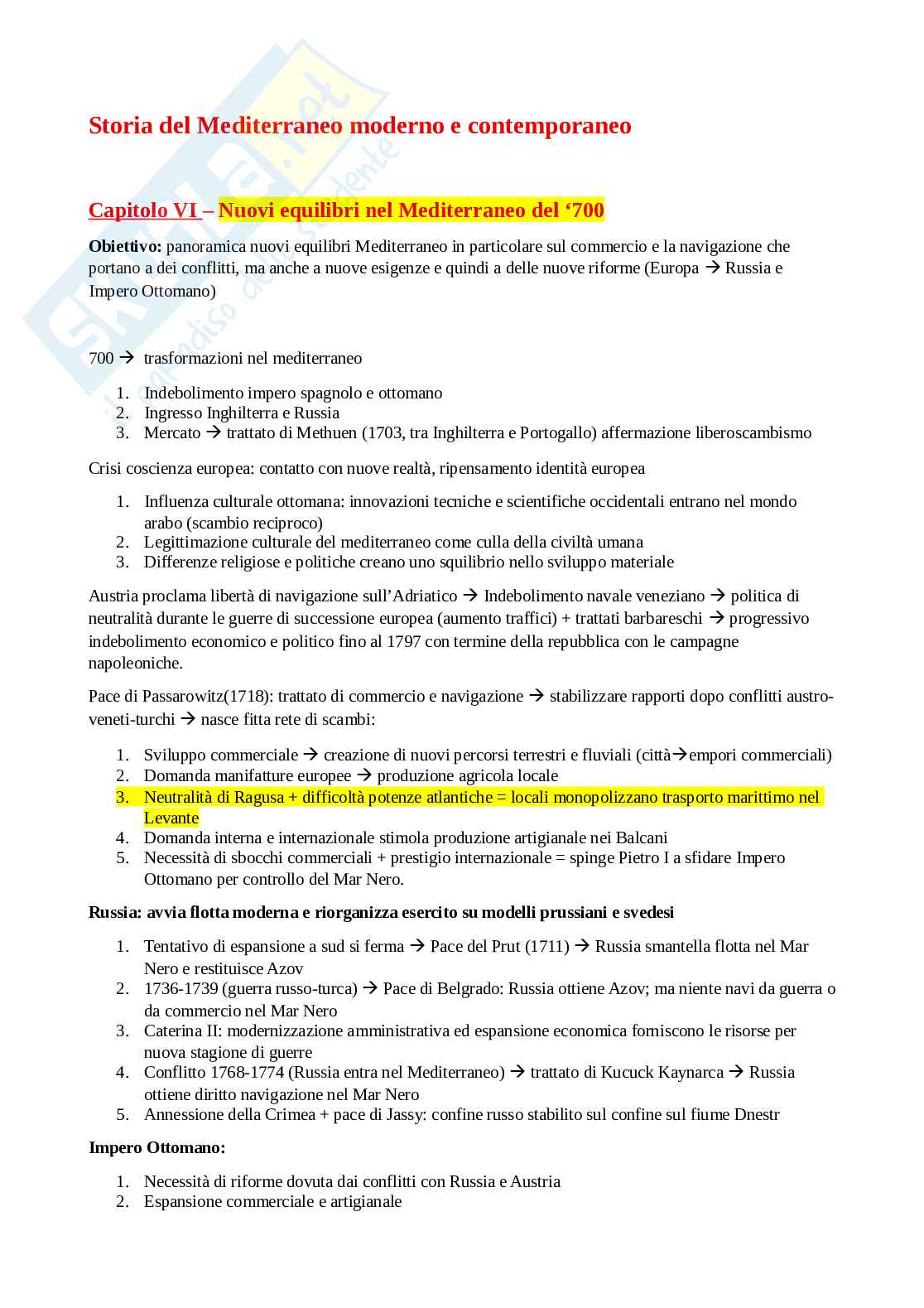 Schemi Storia contemporanea Pag. 1