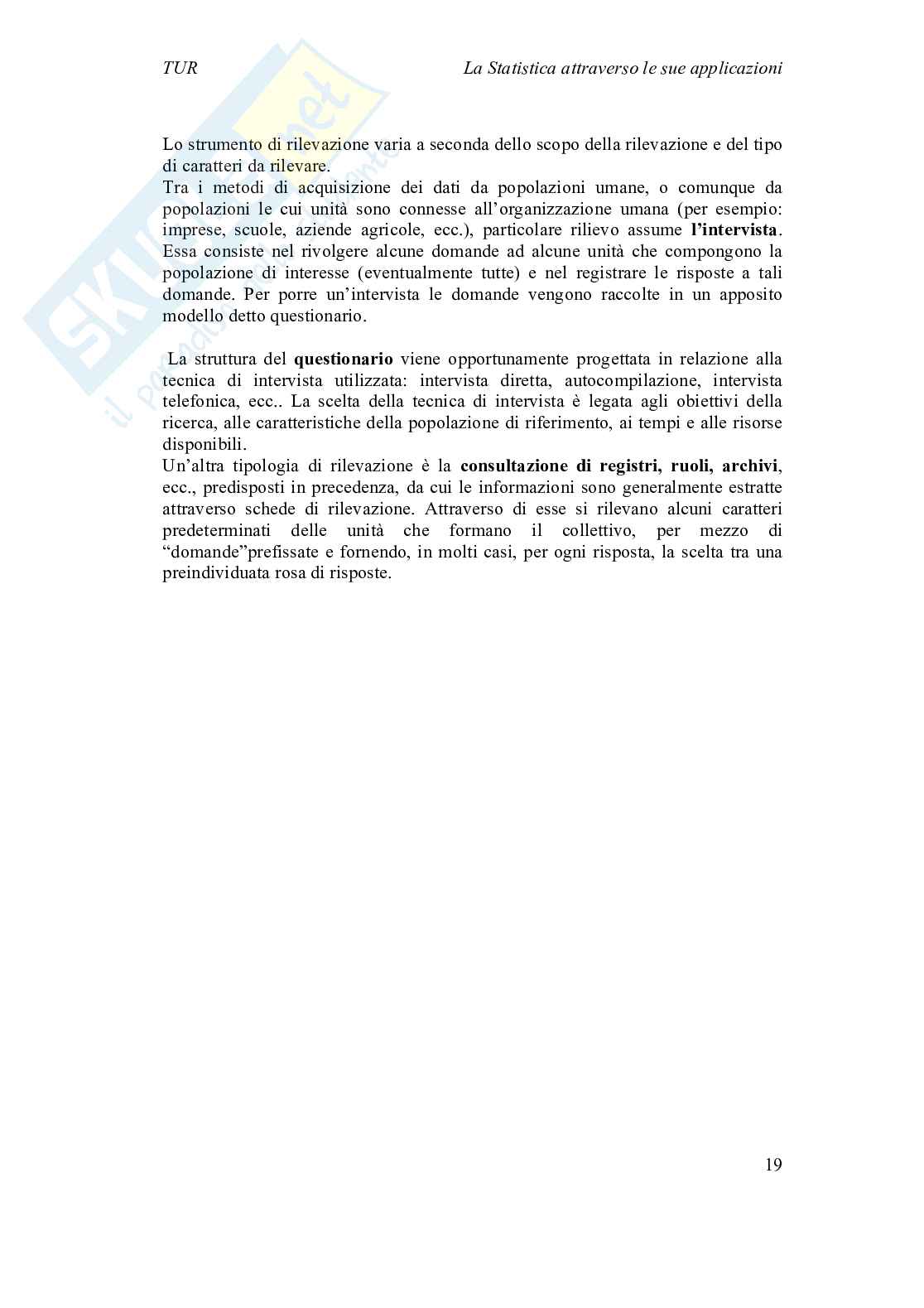 Statistica dei sistemi turistici Pag. 21