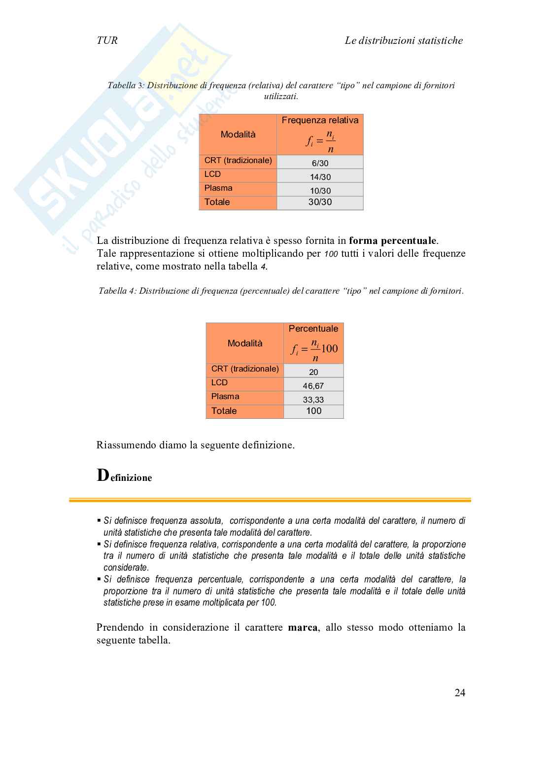 Statistica dei sistemi turistici Pag. 26