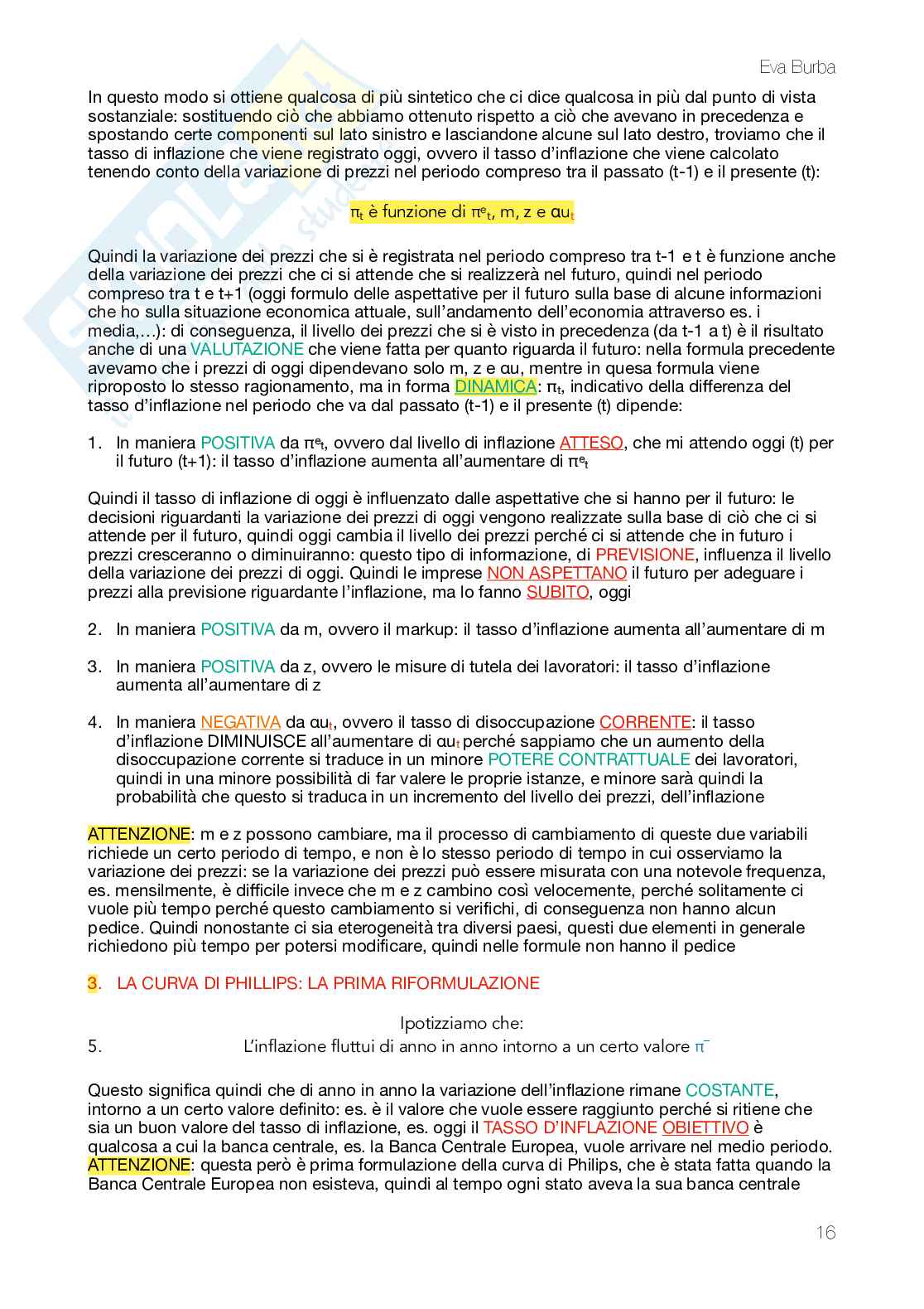 Appunti completi e dettagliati del corso di Macroeconomia: il medio periodo Pag. 16