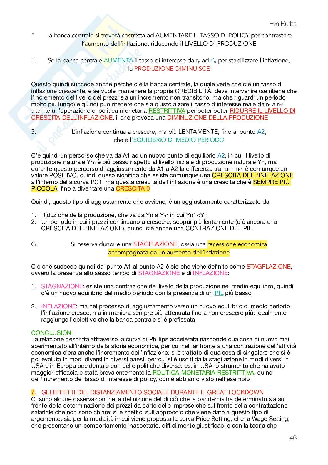 Appunti completi e dettagliati del corso di Macroeconomia: il medio periodo Pag. 46