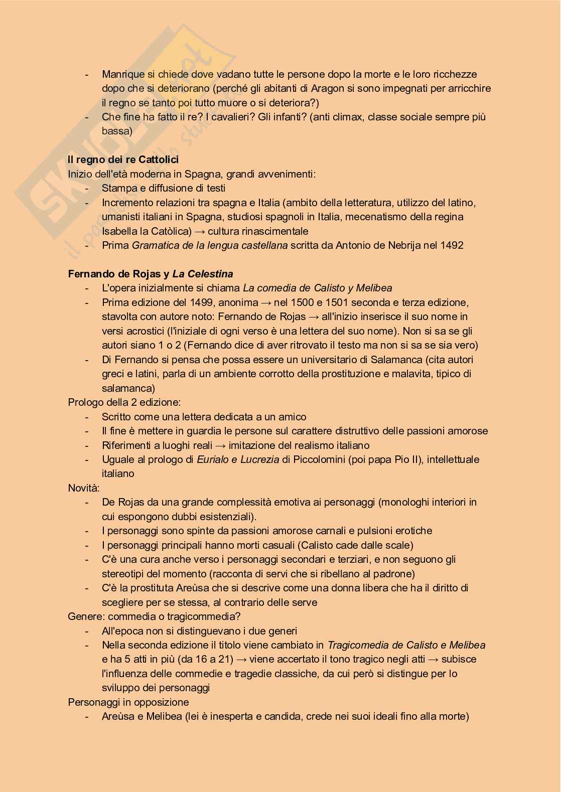 Appunti Letteratura spagnola 1, test  Pag. 31