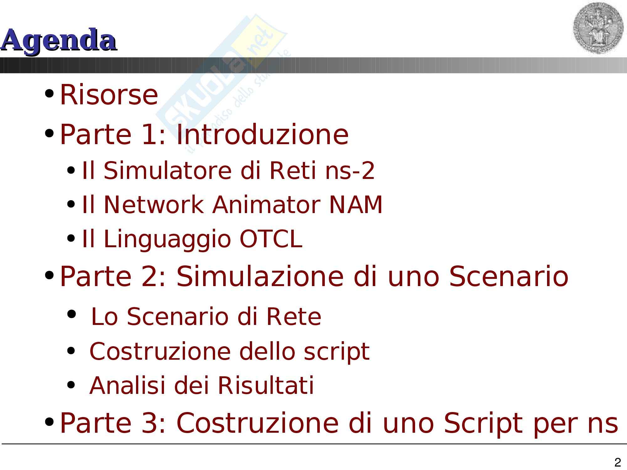 Reti di Calcolatori - Esercitazione NS Pag. 2