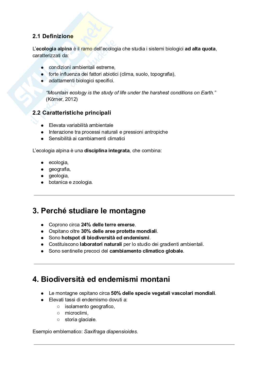 Ecologia alpina  Pag. 2