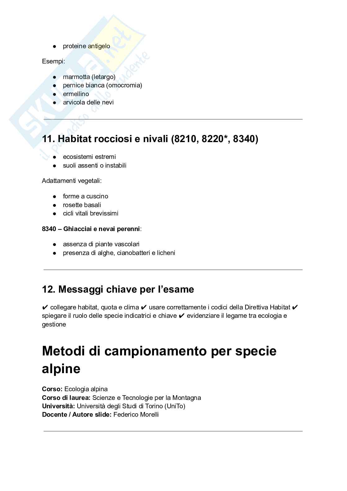 Ecologia alpina  Pag. 26