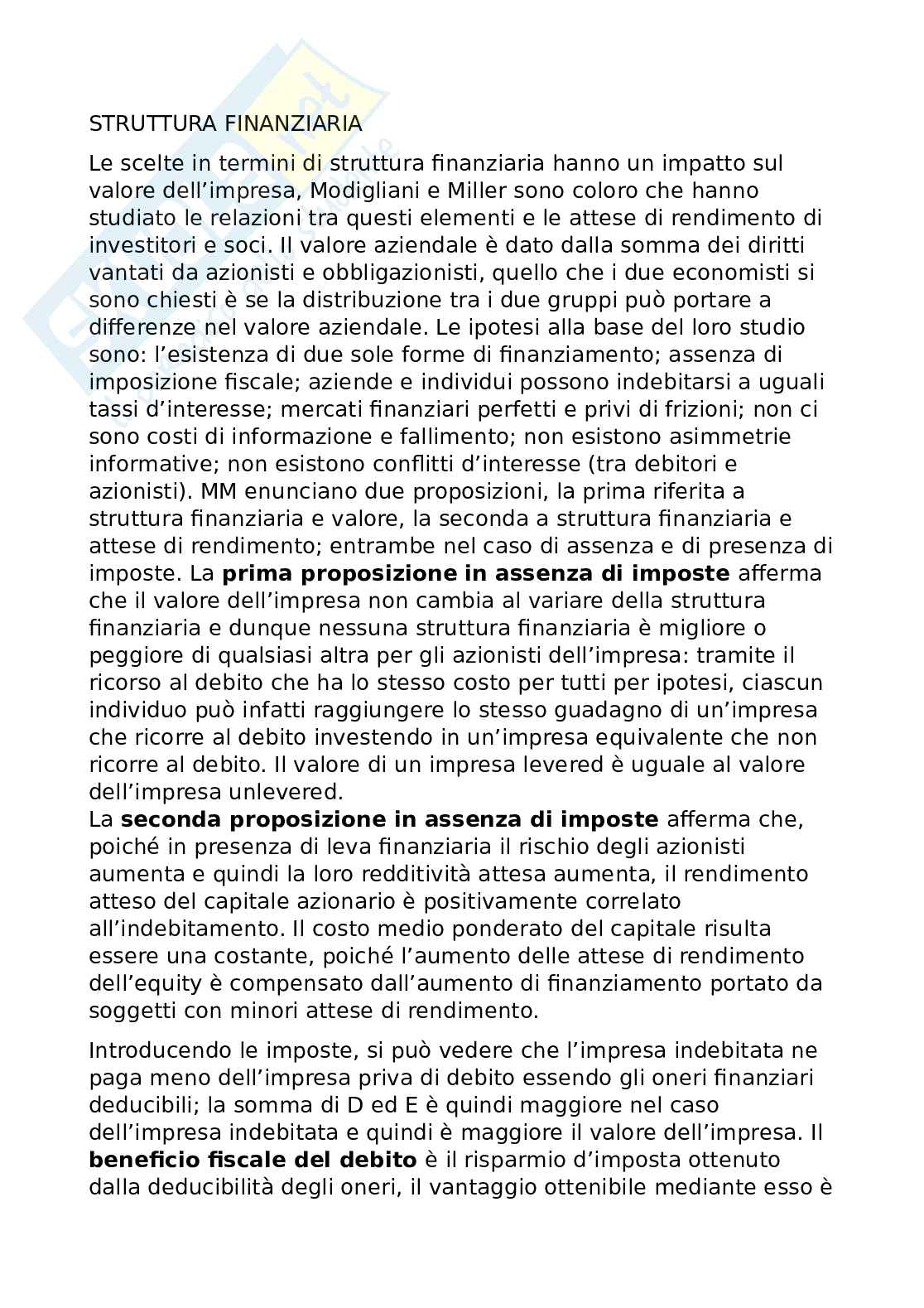 Appunti di Finanza aziendale Pag. 11