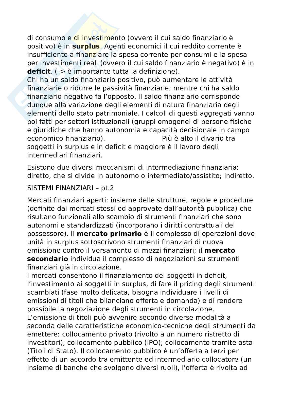Appunti di Finanza aziendale Pag. 2