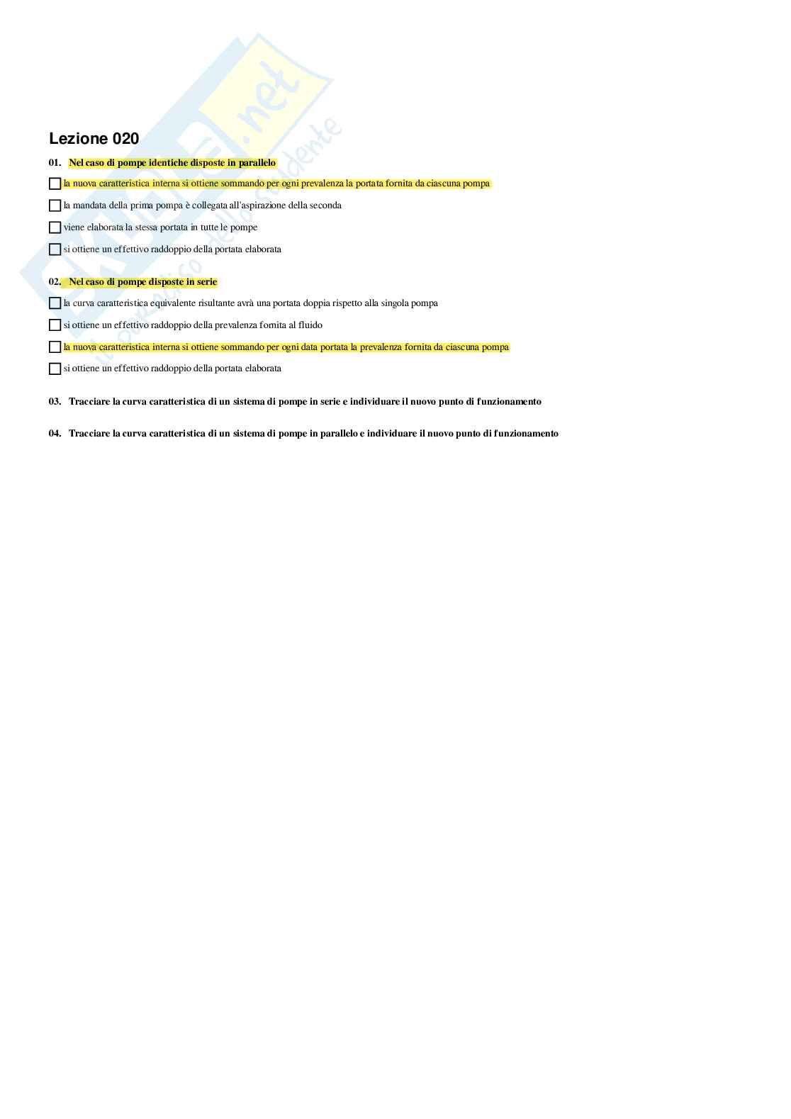 Macchine e sistemi energetici – Preparazione esame – Paniere completo risposte chiuse (255) – A.A. 2025/26 Pag. 26