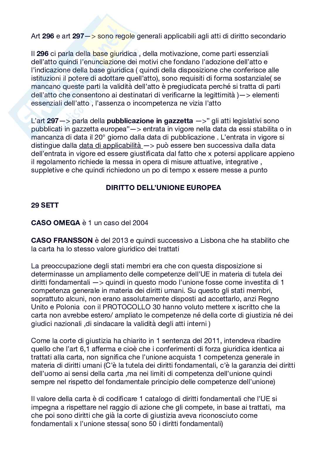 Appunti esame Diritto dell'Unione Europea  Pag. 41