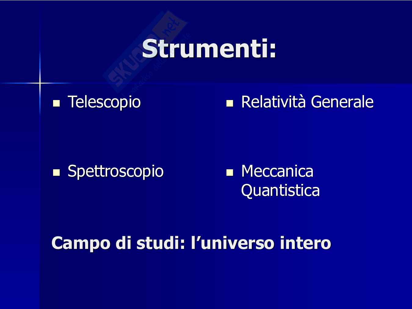L'astrofisica: una nuova frontiera Pag. 16