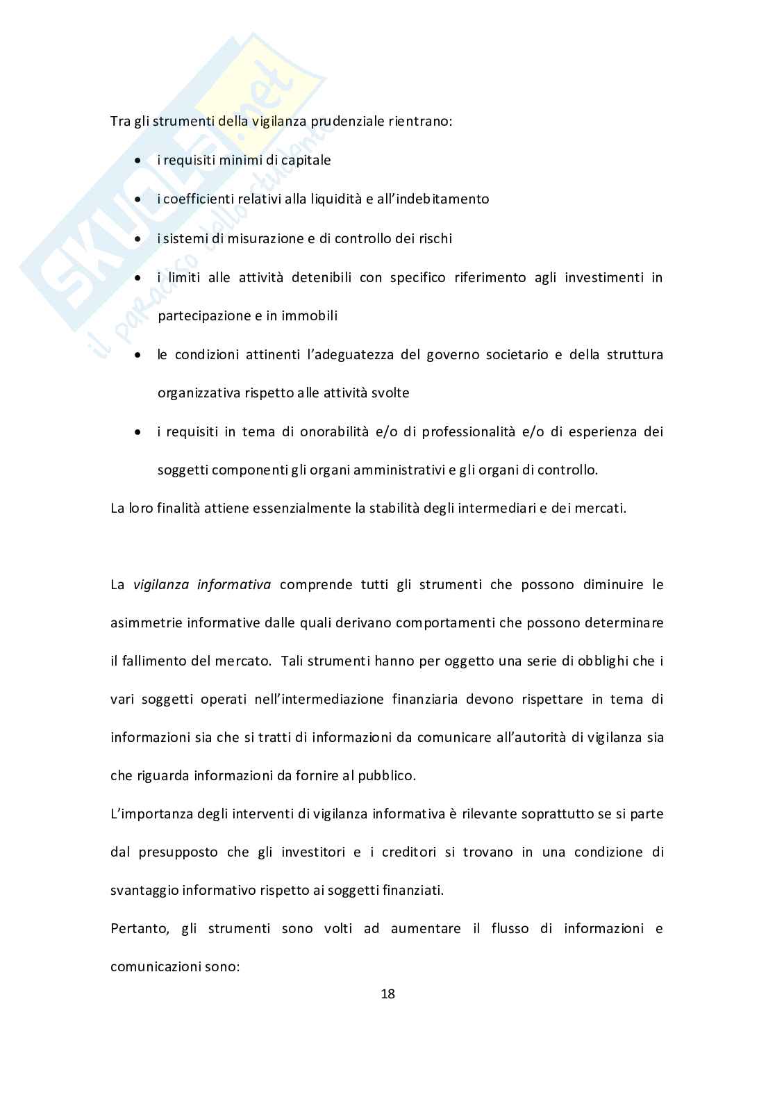 Vigilanza del sistema bancario e finanziario in Italia: principi ed evoluzione Pag. 21