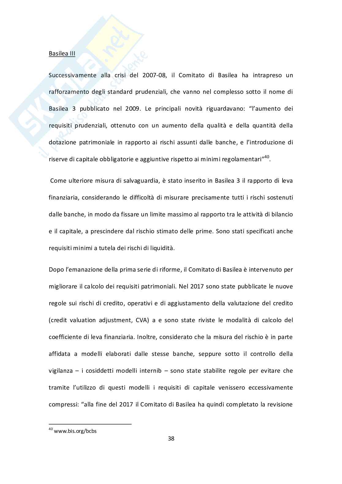Vigilanza del sistema bancario e finanziario in Italia: principi ed evoluzione Pag. 41
