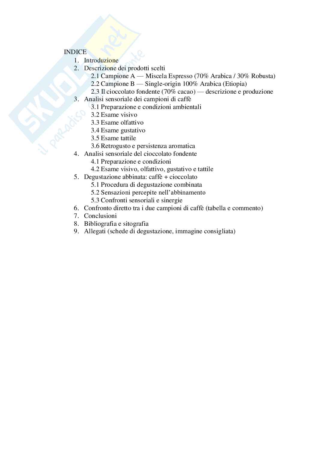 Elaborato Completo – Tecniche di degustazione sensoriale Pag. 2